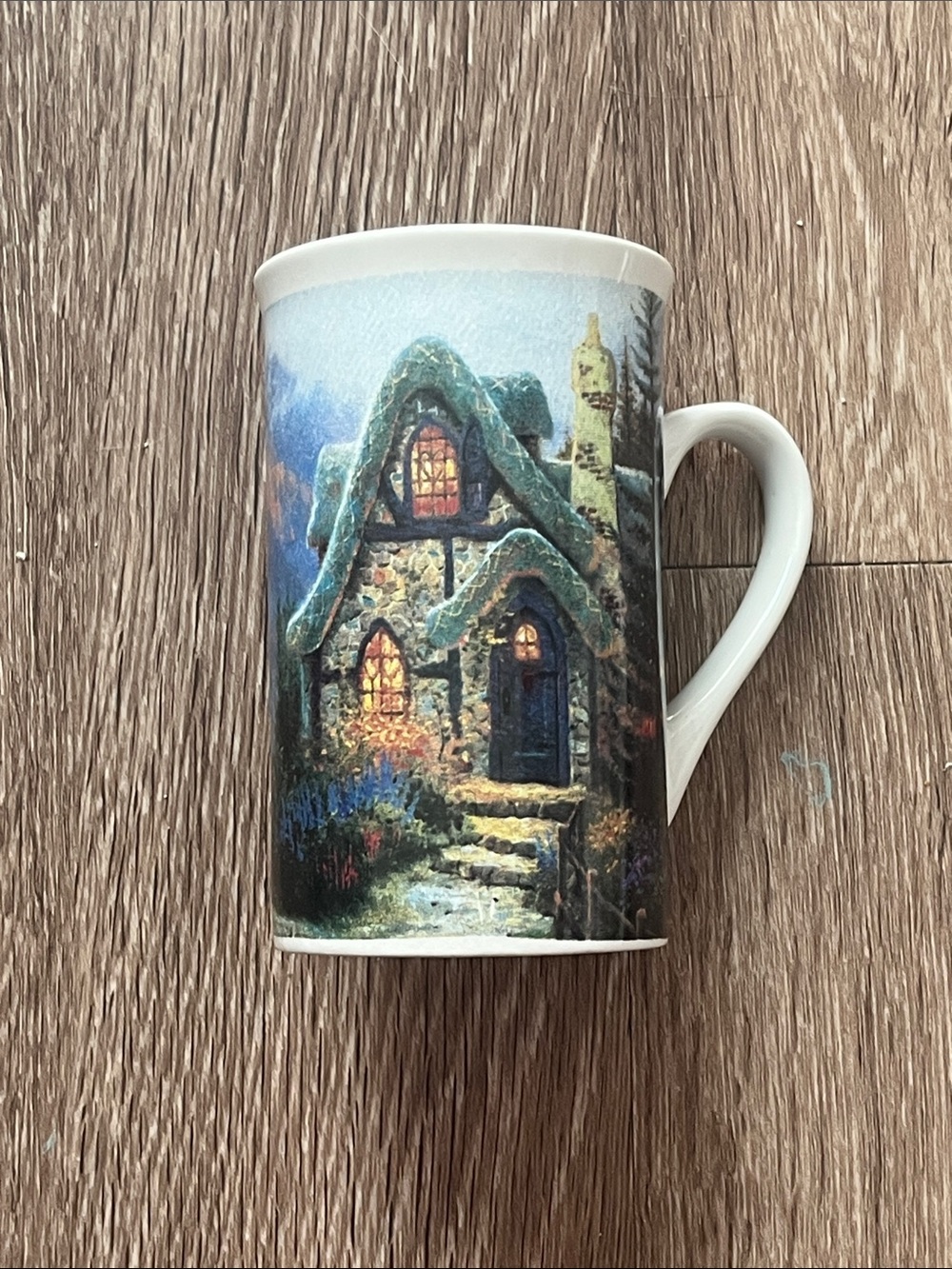Thomas Kinkade “Painter of Light” Cottage Mug 2003